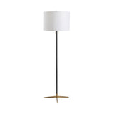 Veda Black/Gold Floor Lamp by Crestview at Eve Furniture