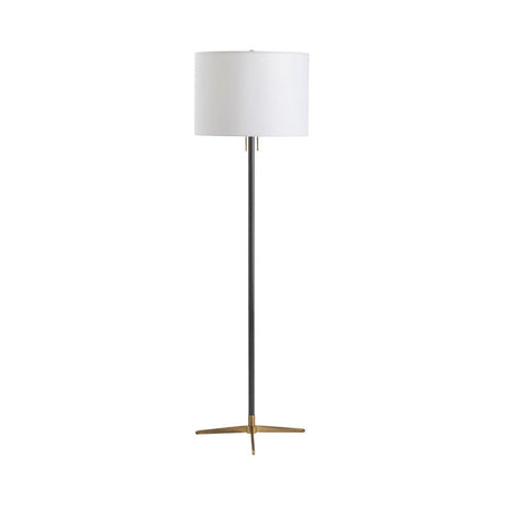 Veda Black/Gold Floor Lamp by Crestview at Eve Furniture