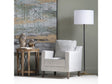 Veda Black/Gold Floor Lamp by Crestview at Eve Furniture