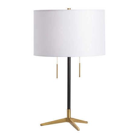 Veda Black/Gold Table Lamp (Set of 2) by Crestview at Eve Furniture
