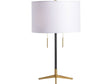 Veda Black/Gold Table Lamp (Set of 2) by Crestview at Eve Furniture