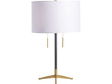 Veda Black/Gold Table Lamp (Set of 2) by Crestview at Eve Furniture