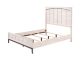 Veda Chalk King Panel Bed by Crown Mark at Eve Furniture