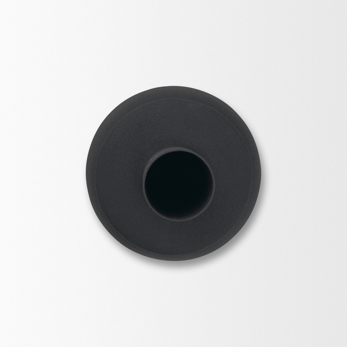 Veda Large Black Metal Geometric Vase by Mercana at Eve Furniture