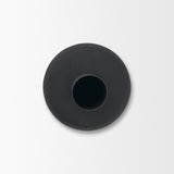Veda Large Black Metal Geometric Vase by Mercana at Eve Furniture