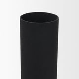 Veda Large Black Metal Geometric Vase by Mercana at Eve Furniture