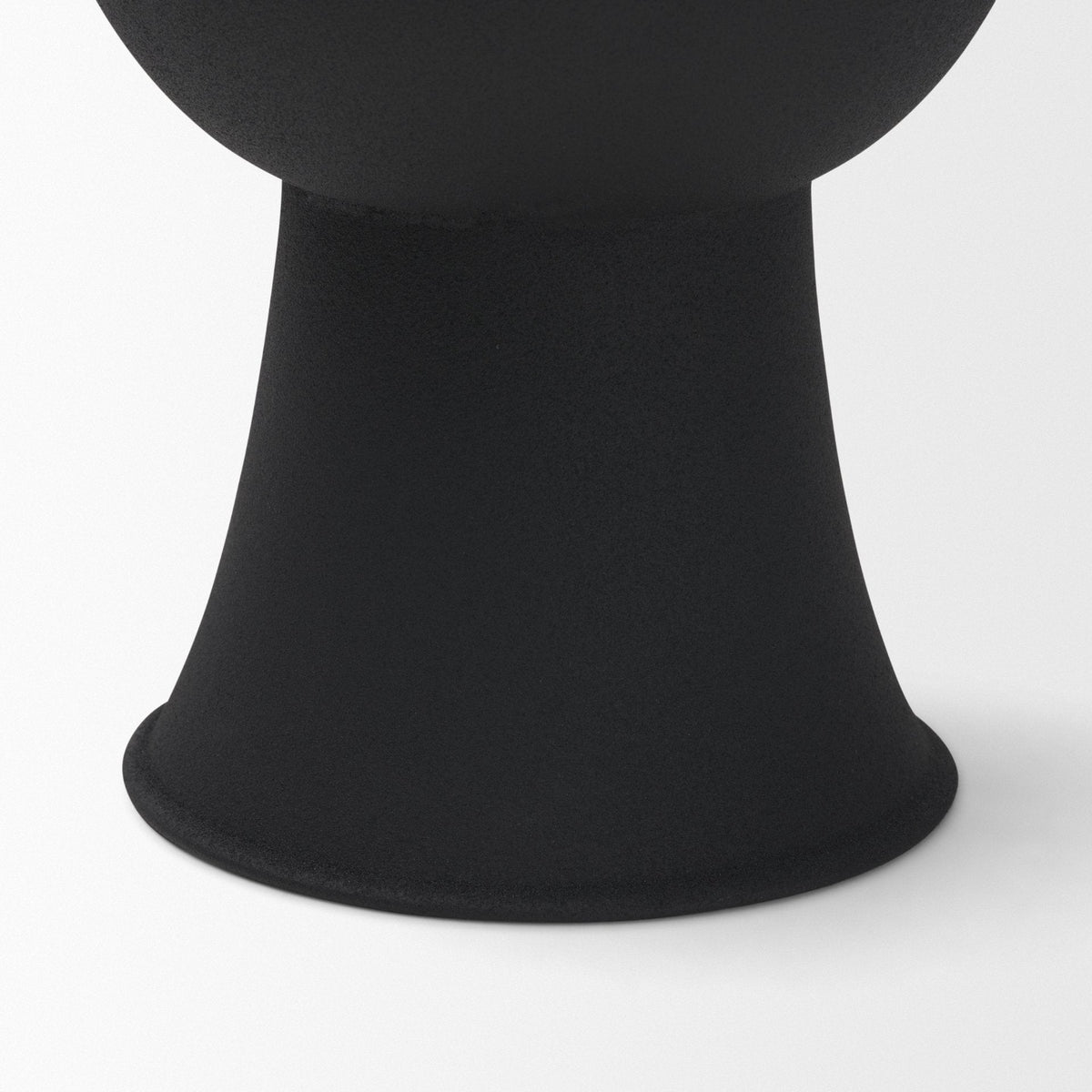 Veda Large Black Metal Geometric Vase by Mercana at Eve Furniture