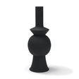 Veda Large Black Metal Geometric Vase by Mercana at Eve Furniture
