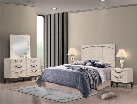 Veda Chalk Panel Bedroom Set by Crown Mark at Eve Furniture