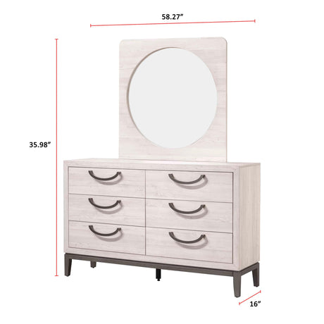 Veda Chalk Panel Bedroom Set by Crown Mark at Eve Furniture