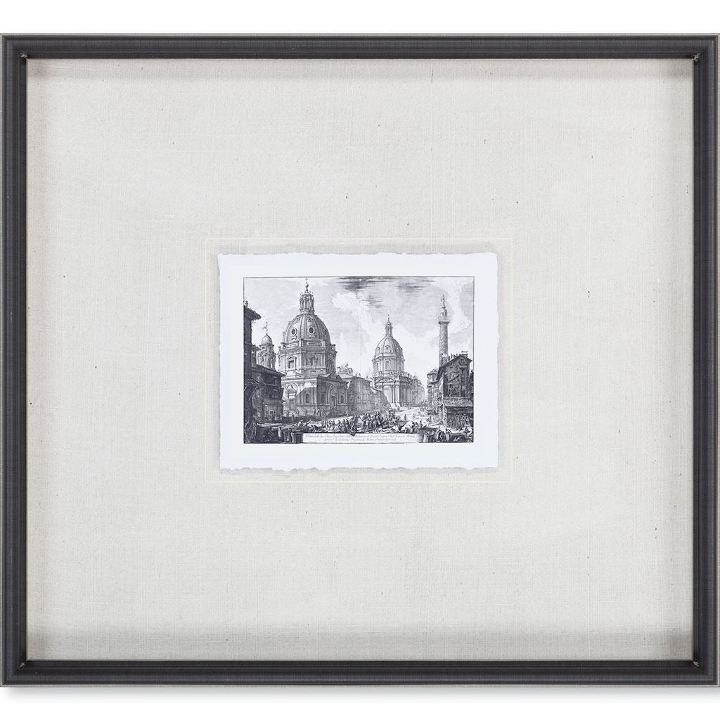 Veduta della Chiese Madonna (MC) by Piranesi a Framed Art Print Matted under Glass by Mercana at Eve Furniture