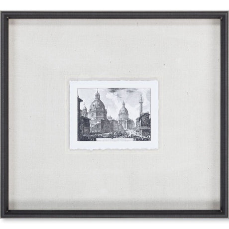Veduta della Chiese Madonna (MC) by Piranesi a Framed Art Print Matted under Glass by Mercana at Eve Furniture