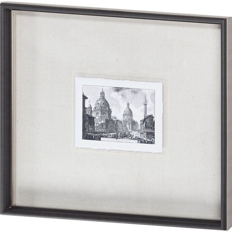 Veduta della Chiese Madonna (MC) by Piranesi a Framed Art Print Matted under Glass by Mercana at Eve Furniture