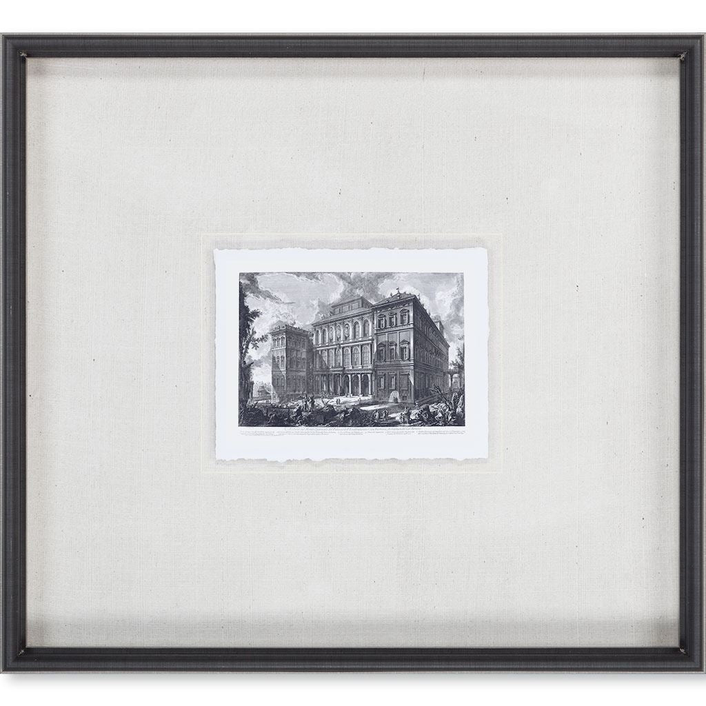 Veduta sul Monte Quirinale (MC) by Piranesi a Framed Art Print Matted under Glass by Mercana at Eve Furniture