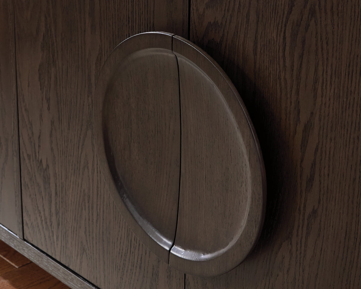 Veeda Dark Brown Accent Cabinet by Ashley at Eve Furniture