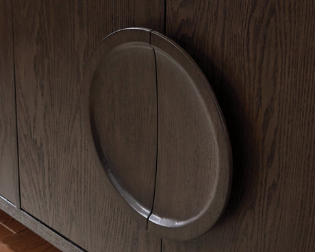 Veeda Dark Brown Accent Cabinet by Ashley at Eve Furniture