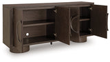 Veeda Dark Brown Accent Cabinet by ASHLEY FURNITURE at Eve Furniture