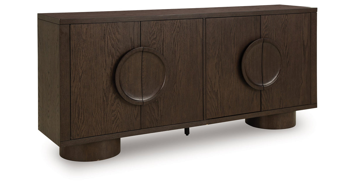 Veeda Dark Brown Accent Cabinet by ASHLEY FURNITURE at Eve Furniture
