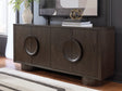 Veeda Dark Brown Accent Cabinet by ASHLEY FURNITURE at Eve Furniture