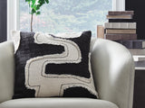 Veerbank Black/Beige Pillow by Ashley at Eve Furniture