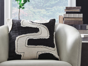 Veerbank Black/Beige Pillow by Ashley at Eve Furniture