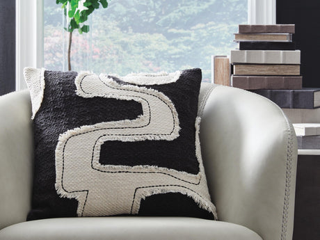 Veerbank Black/Beige Pillow by Ashley at Eve Furniture