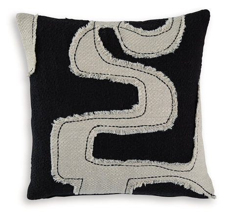 Veerbank Black/Beige Pillow (Set of 4) by Ashley at Eve Furniture