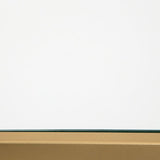 Veerwick Gold Finish Accent Coffee Table by Ashley at Eve Furniture