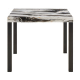Vega Black Faux Marble Counter Height Table by Crown Mark at Eve Furniture