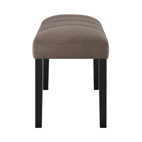 Vega Black/Brown Bench by Crown Mark at Eve Furniture