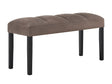 Vega Black/Brown Bench by Crown Mark at Eve Furniture