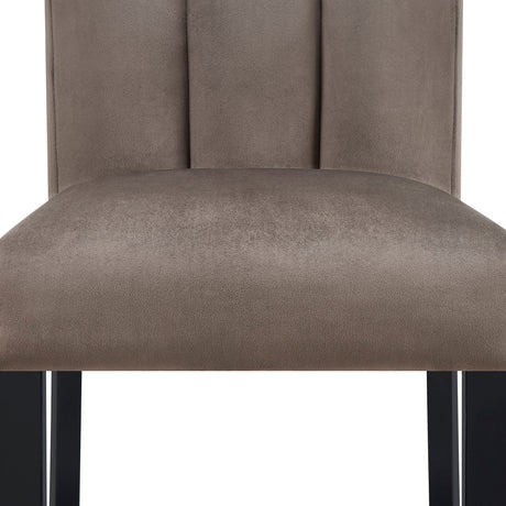 Vega Black/Brown Counter Height Chair (Set of 2) by Crown Mark at Eve Furniture