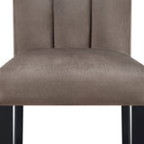 Vega Black and Brown Faux Marble Counter Height Set by Crown Mark at Eve Furniture