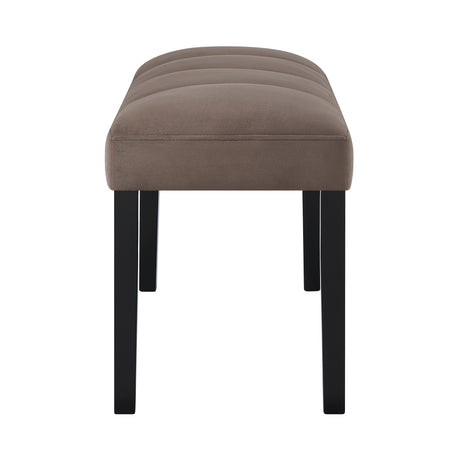 Vega Black/Brown Faux Marble Dining Set by Crown Mark at Eve Furniture