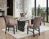 Vega Black/Brown Side Chair (Set of 2) by Crown Mark at Eve Furniture