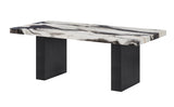 Vega Brown/Black Faux Marble 3-Piece Cocktail Set by Crown Mark at Eve Furniture