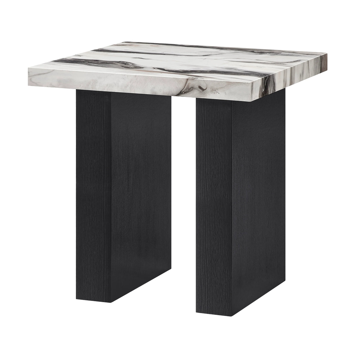 Vega Brown/Black Faux Marble 3-Piece Cocktail Set by Crown Mark at Eve Furniture