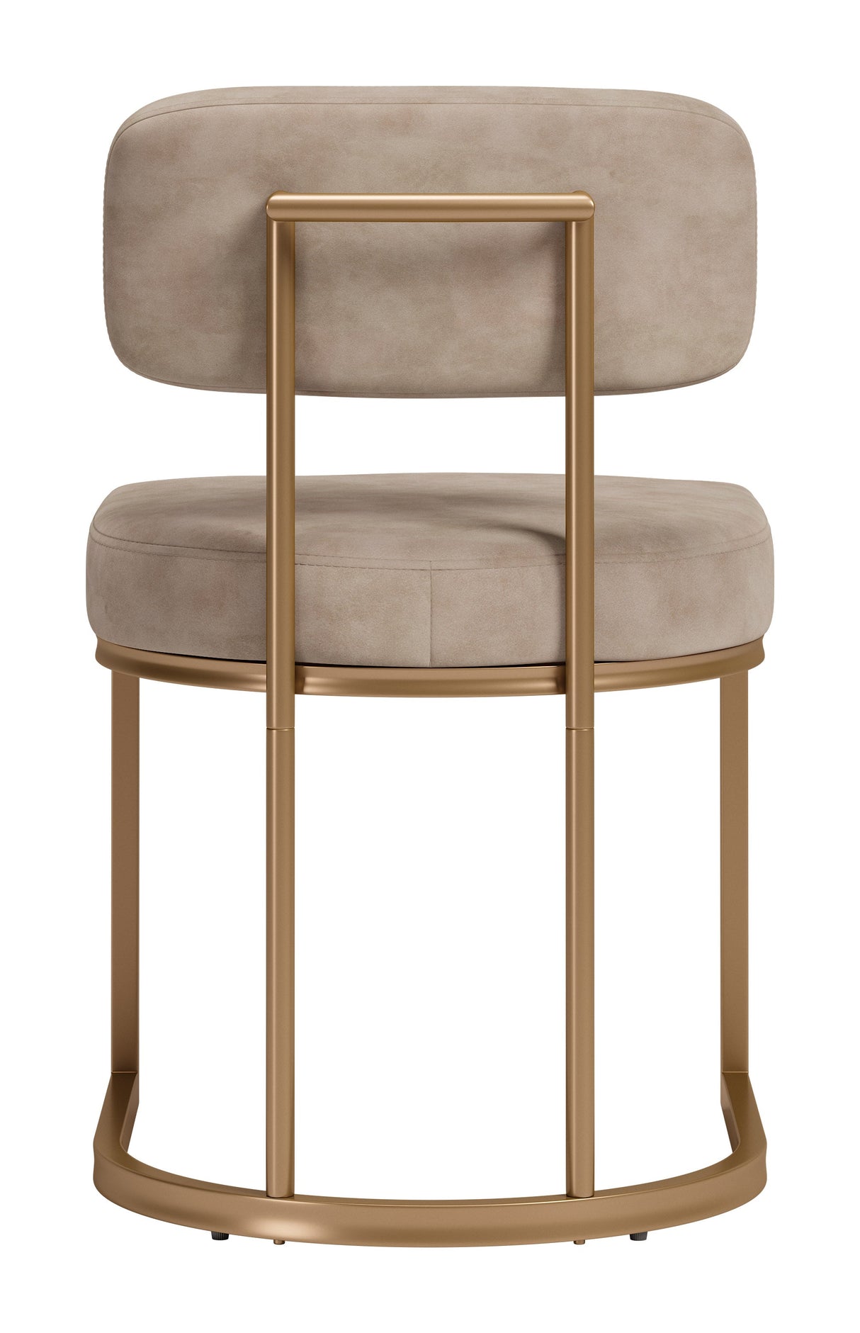 Velar Beige & Bronze Dining Chair (Set of 2) by Zuomod at Eve Furniture