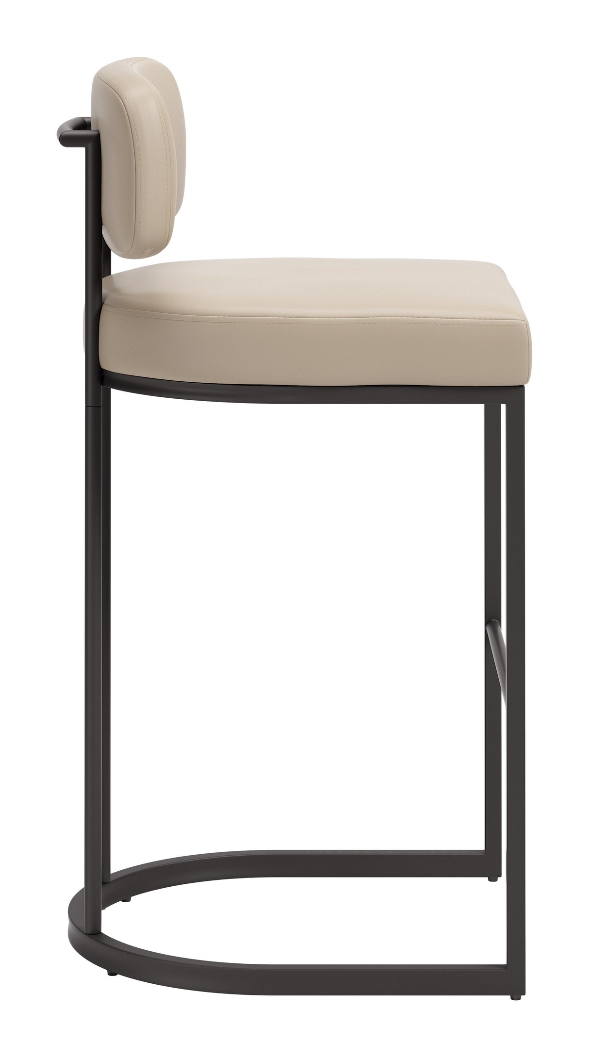 Velar Beige & Gray Barstool (Set of 2) by Zuomod at Eve Furniture