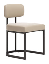 Velar Beige & Gray Dining Chair (Set of 2) by Zuomod at Eve Furniture