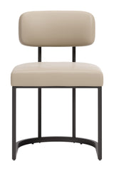 Velar Beige & Gray Dining Chair (Set of 2) by Zuomod at Eve Furniture