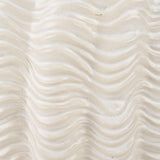 Velia Short Seashell Sculptural Cream Glazed Ceramic Vase by Mercana at Eve Furniture