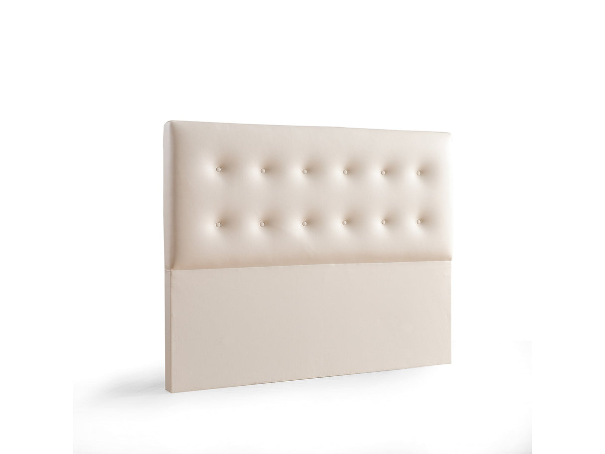 Vella Storage Bed With Headboard Beige by Furnia at Eve Furniture