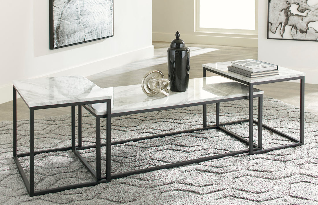 Vellora Gray/ Black Occasional Tables