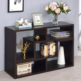 Velma Convertible TV Console/Bookcase Cappuccino