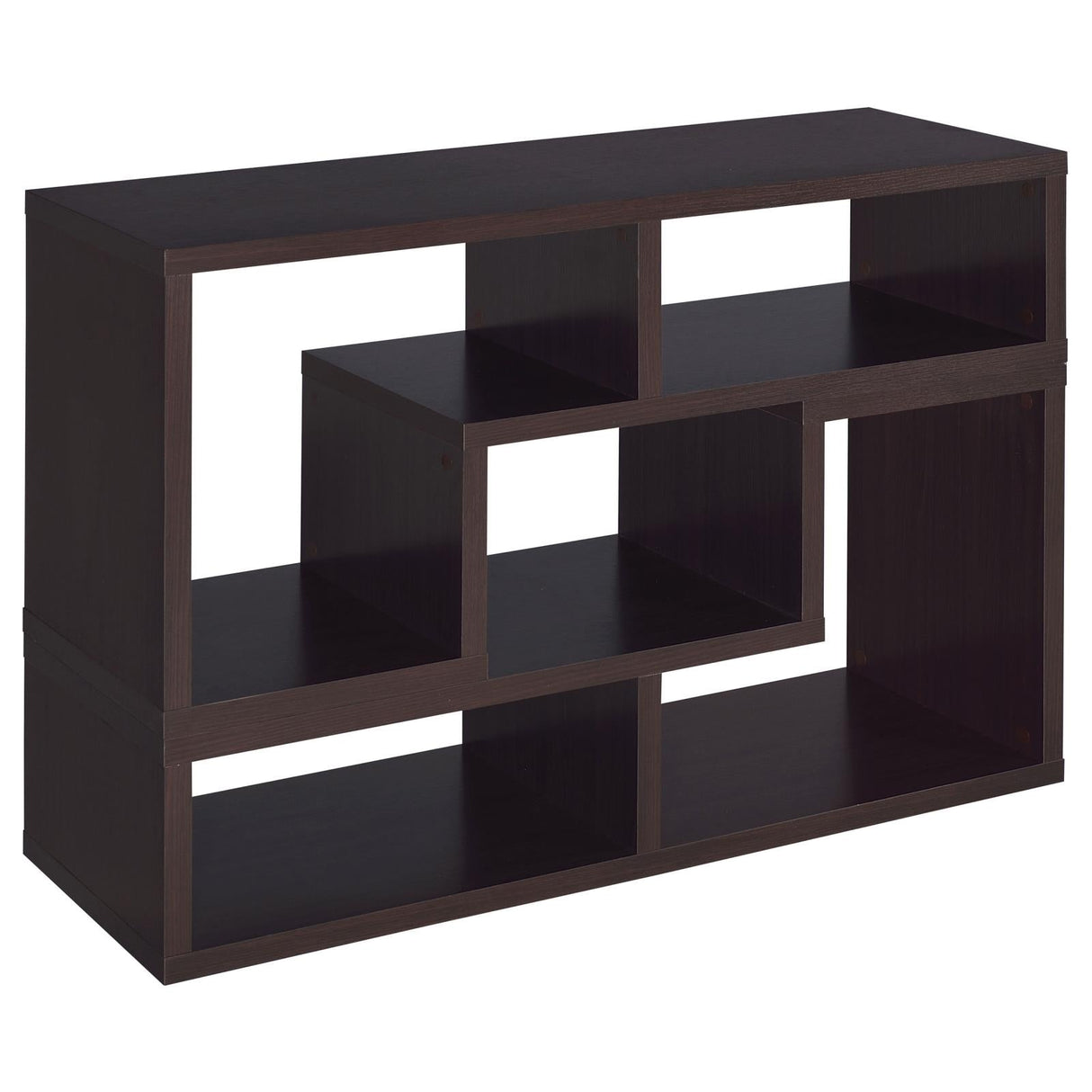 Velma Convertible TV Console/Bookcase Cappuccino