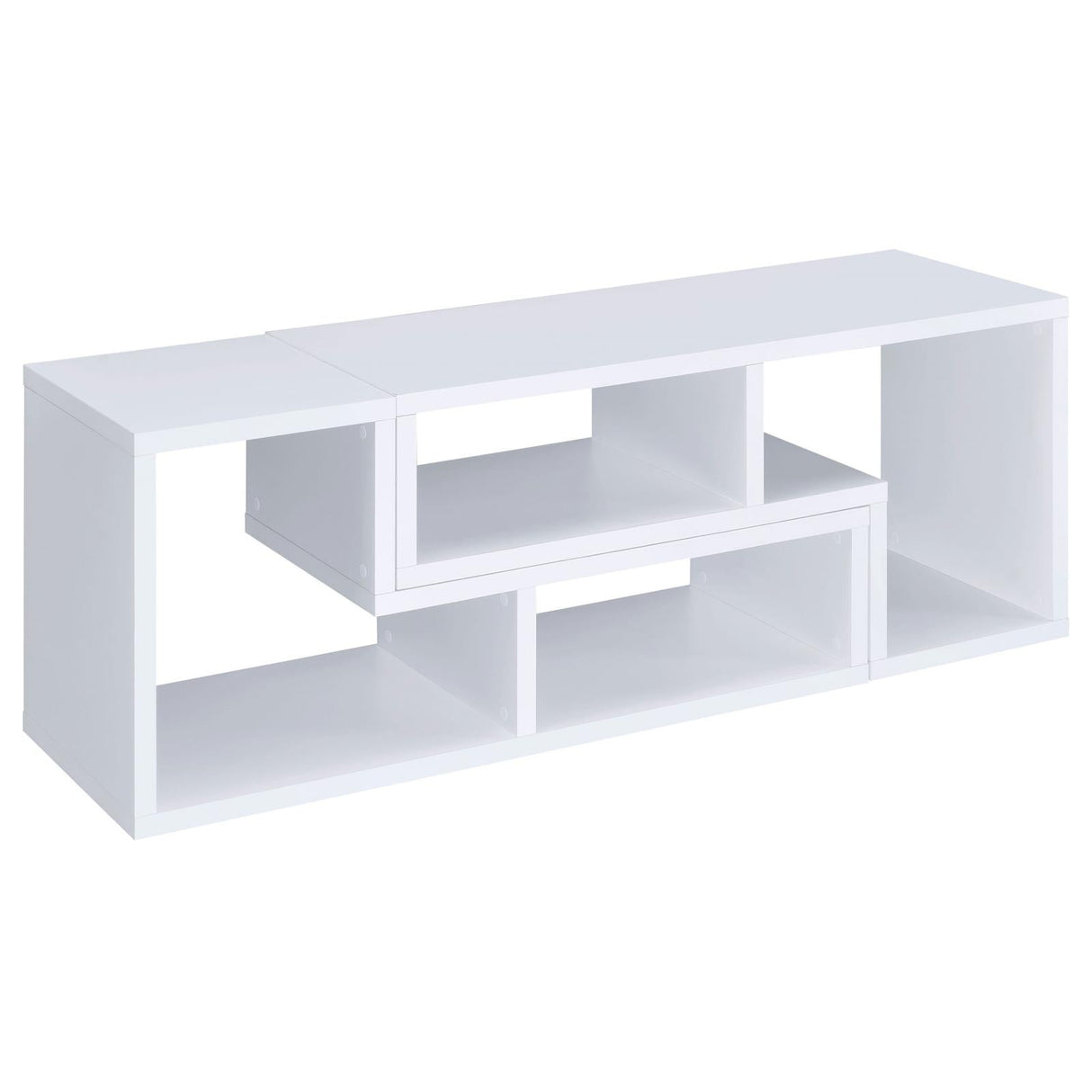 Velma Convertible TV Console/Bookcase White