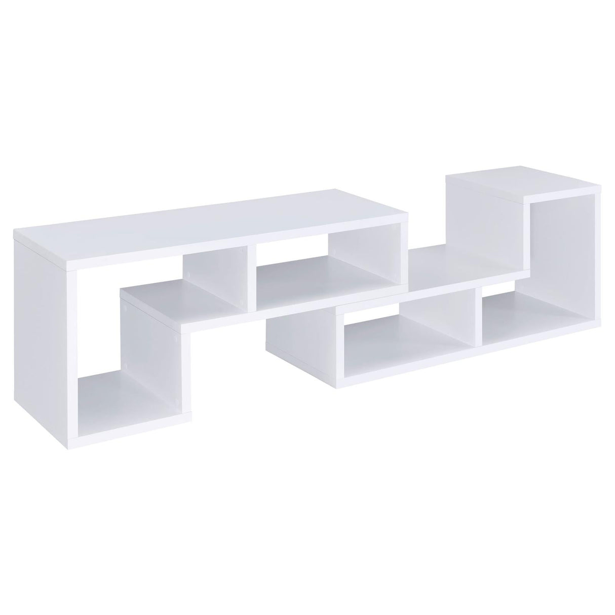 Velma Convertible TV Console/Bookcase White