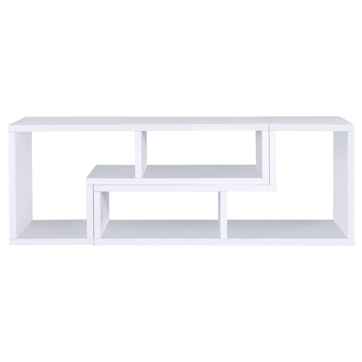 Velma Convertible TV Console/Bookcase White