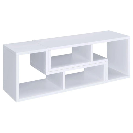 Velma White Convertible TV Console/Bookcase by Coaster at Eve Furniture